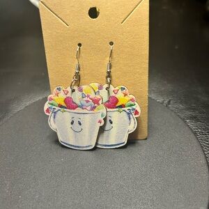 Handmade Bucket of Fun Earrings